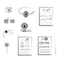 icon set for oculist eye doctor