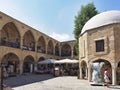 NICOSIA, CYPRUS - 09/11/2018: Caravanserai Buyuk Han the Great Inn restaurant.