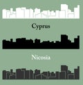 Nicosia, Cyprus city silhouette