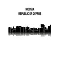 Nicosia, Cyprus city silhouette