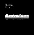 Nicosia, Cyprus city silhouette