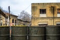 Nicosia, Cyprus on March 21, 2017: United Nations buffer zone Green line in Cyprus in Nicosia.