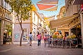 NICOSIA, CYPRUS - MAY 29: People enjoying a summer in cafes at Ledra street in central Nicosia, Cyprus