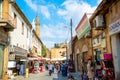 NICOSIA, CYPRUS - SEPTEMBER 19: Arasta street, a touristic street leading to an Selimiye mosque. Royalty Free Stock Photo