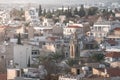 Nicosia urban landscape at dusk