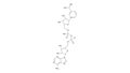 nicotinamide adenine dinucleotide molecule, structural chemical formula, ball-and-stick model, isolated image coenzyme