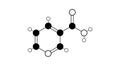 nicotinamide molecule, structural chemical formula, ball-and-stick model, isolated image niacinamide