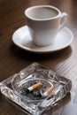 Nicotine and caffeine. Royalty Free Stock Photo