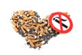 Nicotine on white Royalty Free Stock Photo