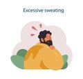 Nicotine withdrawal symptom. Excessive sweating as a common effect