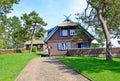 NIDA, LITHUANIA. Writer Thomas Mann `s House Museum Spring Day