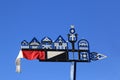 A traditional carved wooden weather vane, which local fishermen put on the mast of a boat