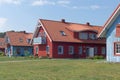 Nida, Neringa AUGUST 19, 2023. Lithuania. Colorful traditional baltic houses in Nida