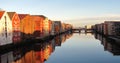 Nidelva river in Trondheim Royalty Free Stock Photo