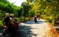 Nidri waterfalls in Lefkada ionian island in Greece