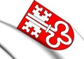 Nidwalden Coat of Arms, Switzerland. Royalty Free Stock Photo