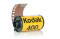A roll of Kodak Ultramax 400 35mm camera film Royalty Free Stock Photo