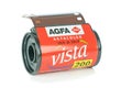 A roll of AGFA Vista 35mm camera film Royalty Free Stock Photo