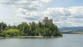 Niedzica Castle Also Known as Dunajec Castle by Lake Czorsztynin the Pieniny Mountains, Poland Czorsztyn Castle at the Background