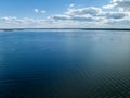 Niegocin lake in Gizycko, Poland, Mazury - drone aerial photo