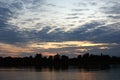 Niegocin lake Mazury Poland sunset on the lake