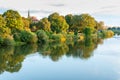 Nienburg on the river Weser Royalty Free Stock Photo