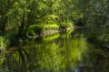 Niers River, Geldern, Germany Royalty Free Stock Photo