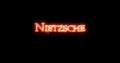 Nietzsche written with fire. Loop