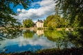 Nieul castle and lake