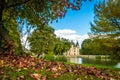 Nieul castle and leaves