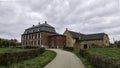 Nieuw Ehrenstein is a castle-like leasehold farm, located in the Anstel valley, in the Dutch municipality of Kerkrade. Royalty Free Stock Photo