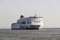 Nieuwe waterweg with cruise ship Royalty Free Stock Photo