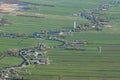 Nieuwkoop, Dutch village aerial photo Royalty Free Stock Photo