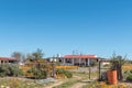 Guest house, tourists and a field of wildflowers, in Nieuwoudtville