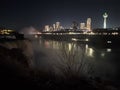 Nigara falls  nighttime Royalty Free Stock Photo