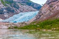 Nigardsbreen glacier.Jostedal National Park.Sogn og Fjordane county.Norway Royalty Free Stock Photo