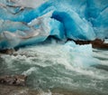 Nigardsbreen Glacier melting, Norway Royalty Free Stock Photo