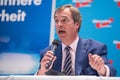 Nigel Farage speaking in Berlin at an AfD event Royalty Free Stock Photo