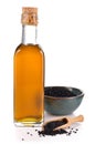 Nigella sativa oil isolated.