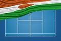 Niger Wavy Flag Tennis Court