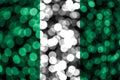 Nigeria abstract blurry bokeh flag. Christmas, New Year and National day concept flag
