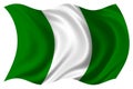 Nigeria flag isolated Royalty Free Stock Photo