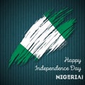 Nigeria Independence Day Patriotic Design.