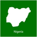 Nigeria map icon vector Royalty Free Stock Photo