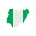 nigeria map icon vector Royalty Free Stock Photo