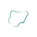 nigeria map vector logo icon Royalty Free Stock Photo