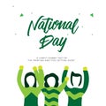 Nigeria National Day Vector Template Design Illustration