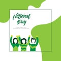 Nigeria National Day Vector Template Design Illustration