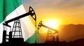 Nigeria Oil Industry concept Royalty Free Stock Photo