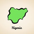 Nigeria - Outline Map